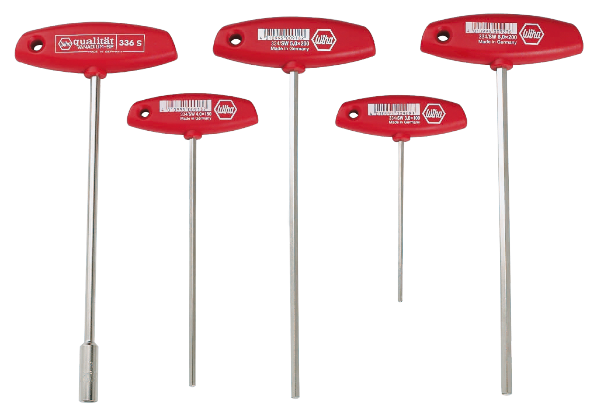 Husqvarna Hex Nyckel T-handtag (set m. 3, 4, 5, 6 & 8 mm)