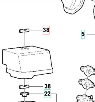 Husqvarna Reservdel Mutter