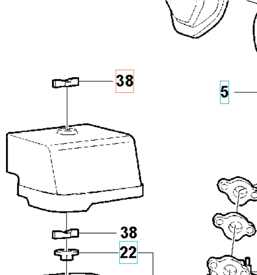 Husqvarna Reservdel Mutter