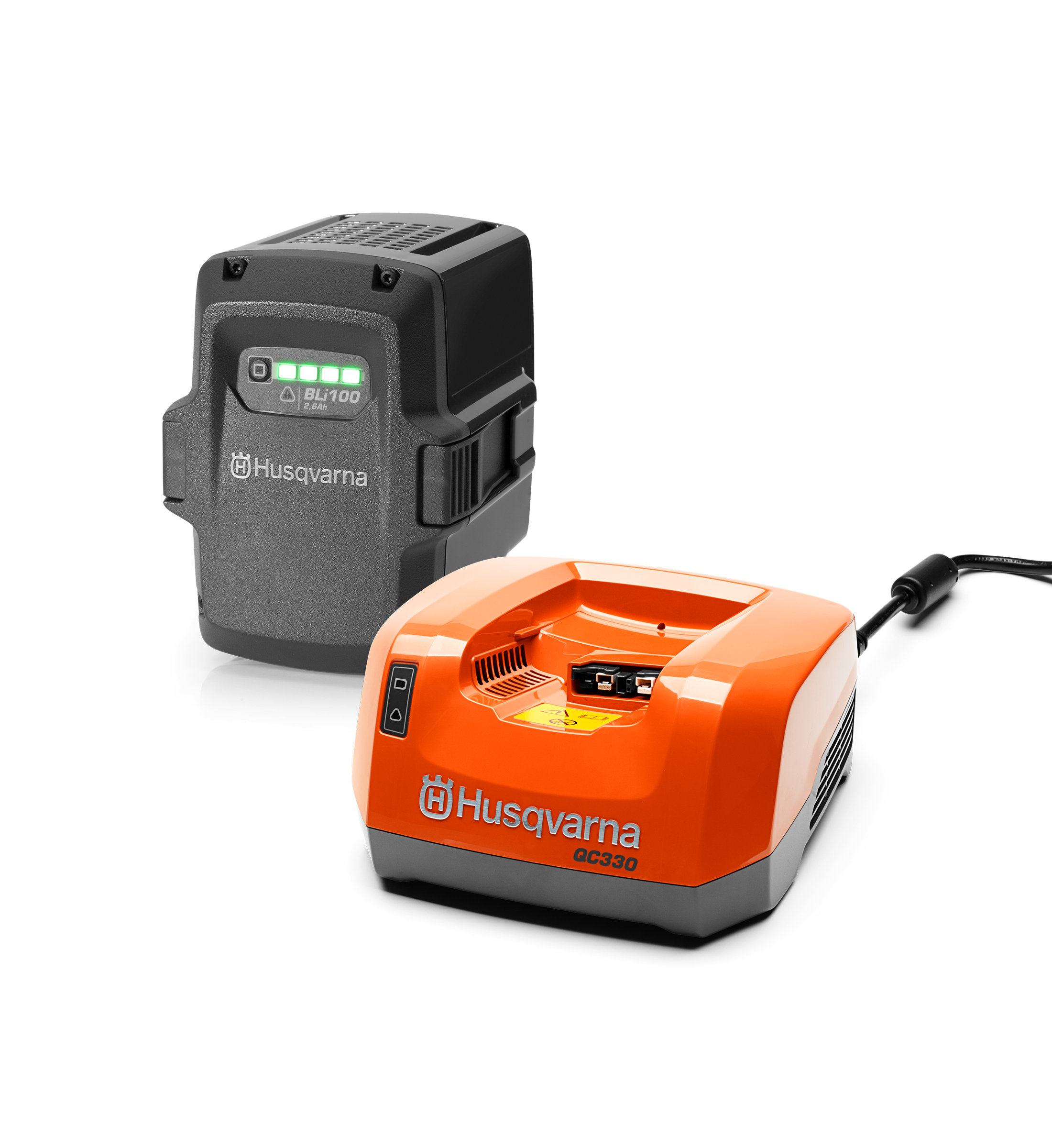 Husqvarna Batteri BLi100 & Laddare QC330 Liljekvists