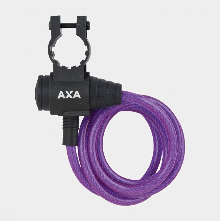 AXA Cykellås Zipp 120/8 Lila