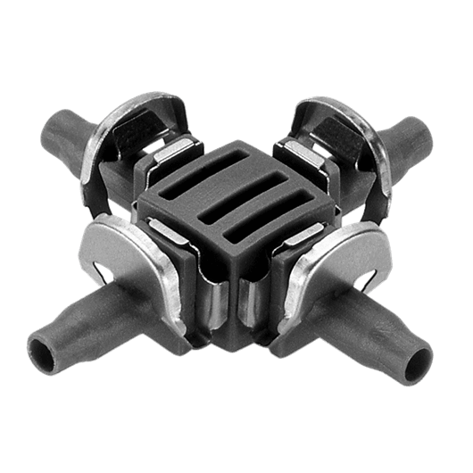 Gardena Fyrvägskoppling 4,6mm Micro Drip System 10ST