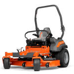 Husqvarna Zero Turn Z454X Bensindriven Åkgräsklippare fotograferad snett framifrån