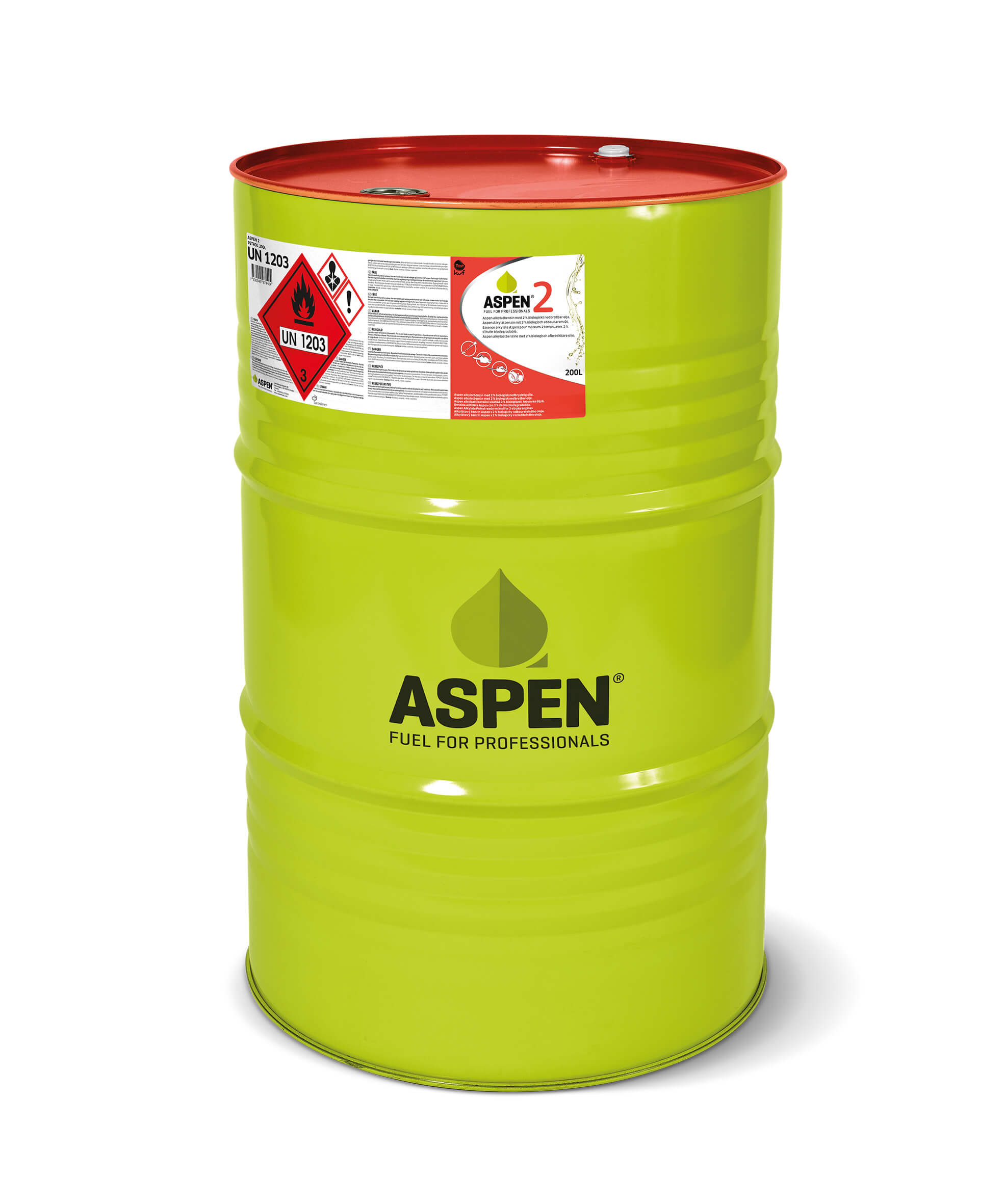 Aspen 2-takt Alkylatbensin 200L - Fat