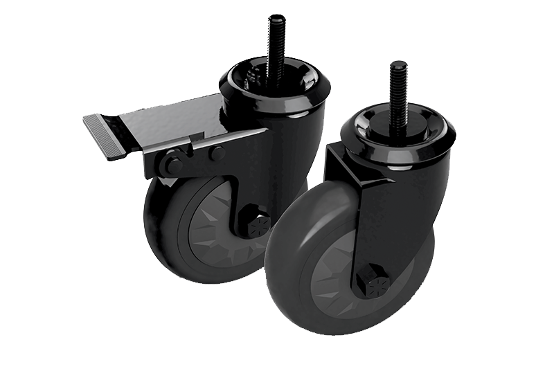 Big Green Egg Hjulkit med Broms 2-pack