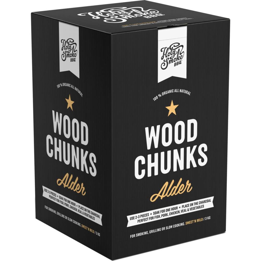 Holy Smoke BBQ Wood Chunks 3 Kg - Al