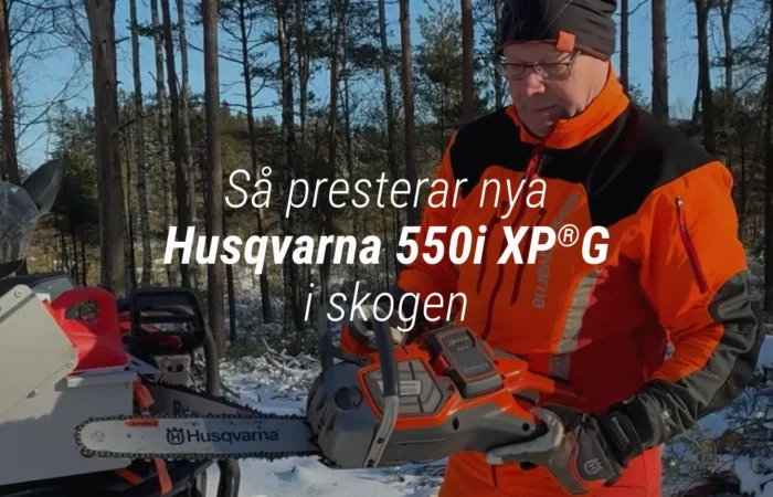 Bjarne testar Husqvarna batterisåg 550i XP®G